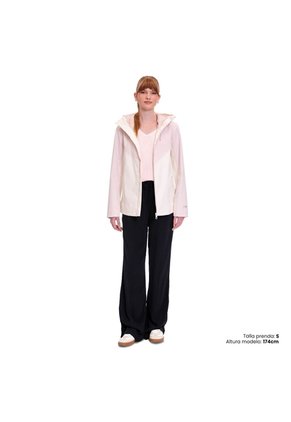 Chaqueta 100% Impermeable Para Mujer Sally Rosada