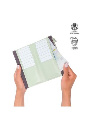 Billetera Dull L Verde Grande