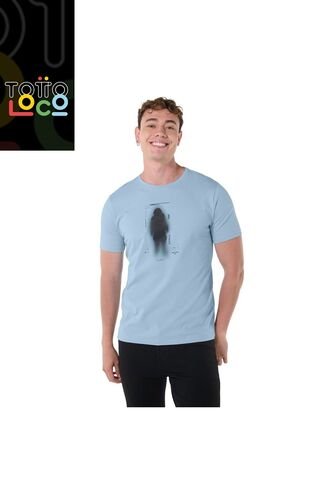 Camiseta Estampada Para Hombre Primen Azul Totto
