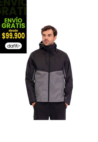 Chaqueta Impermeable Para Hombre Seal Negra Totto