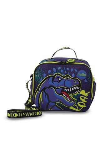 Lonchera Térmica Para Niño Dino Rock Grande Azul Totto