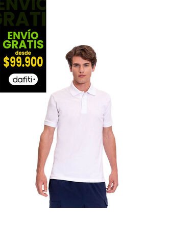 Camiseta Tipo Polo En Jersey Para Hombre Totto Blanca Mkp Totto