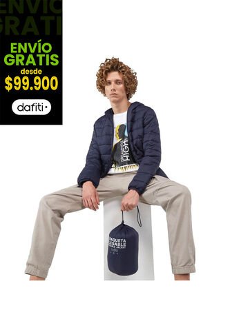 Chaqueta Para Hombre Azul Colorout Totto