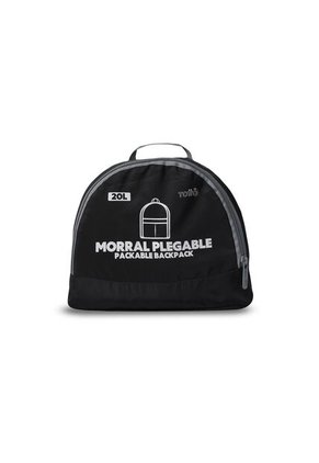 Morral De Viaje Plegable Noka 20 Grande Negro