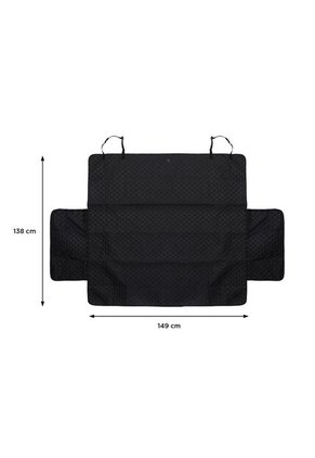 Protector De Carro Para Mascotas De Baul Trunk Negro