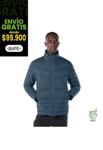 Chaqueta Acolchada Para Hombre Palmero Con Strap Azul Totto
