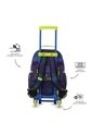Maleta Para Niño Con Ruedas Dino Rock Grande Azul de Totto
