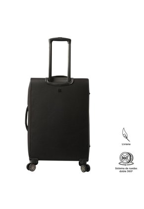 Maleta De 23 Kg 360 Canvas Mediana Negra
