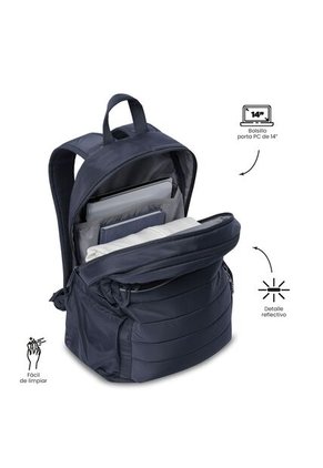 Morral Universitario Porta PC 14" Plaine 2.0 Azul Unisex