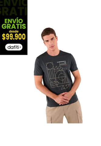 Camiseta Para Hombre Mozartpro Gris Totto