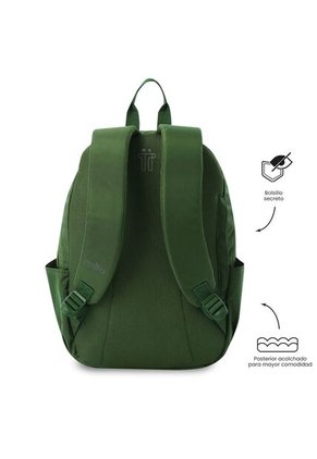 Morral Universitario Porta PC 14" Trik Verde Hombre