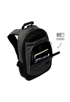 Morral Ejecutivo Porta PC 14" Pardillo 2.0 Gris/Negro/ Hombre