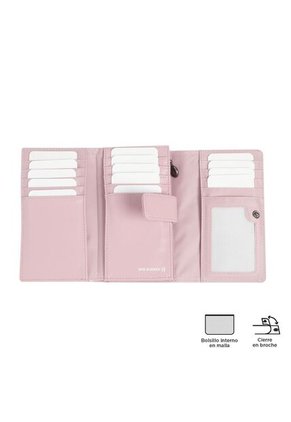 Billetera Style Don Con RFID Blocker Rosada