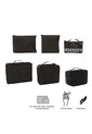 Organizador De Viaje Packing Cube X 6 Negro de Totto