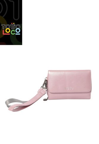 Billetera Style Can Con RFID Blocker Rosada Totto