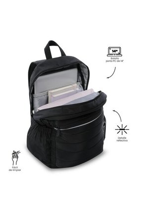 Morral Universitario Porta PC 14" Plaine 2.0 Negro Unisex
