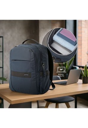 Morral Ejecutivo Porta PC16"  Wivetto 2.0 Azul Unisex