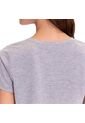 Camiseta Estampada Para Mujer Dusti Manga Corta Gris de Totto