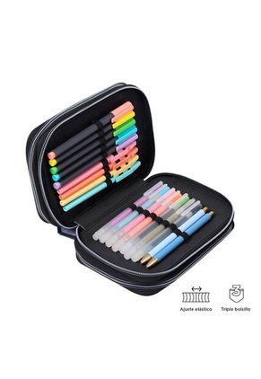 Cartuchera Hombre Pluma Gris