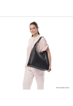 Shopping Bag Grande Para Mujer Smooth Porta PC 14" Negro