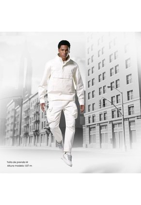 Chaqueta Unisex Trek Blanca Tipo Pullover