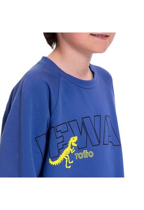 Buzo Cuello Redondo Para Niño Hércules Azul