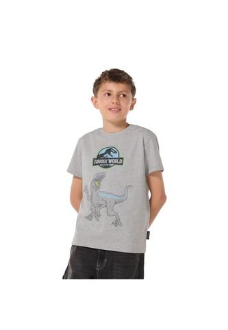 Camiseta Para Niño Jurassic World Gris Totto