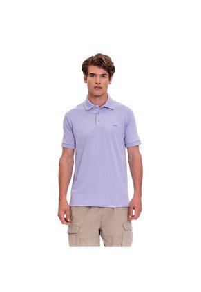 Camiseta Tipo Polo En Jersey Para Hombre Totto Morada Mkp