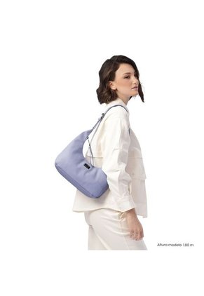 Bolso Para Mujer Smooth Tipo Crossbody Pequeño Morado
