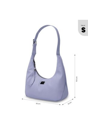 Bolso Para Mujer Smooth Tipo Crossbody Pequeño Morado