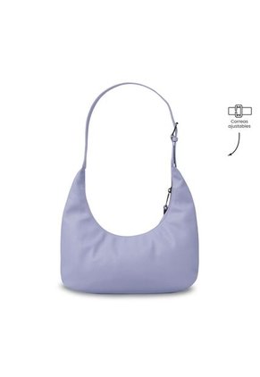 Bolso Para Mujer Smooth Tipo Crossbody Pequeño Morado