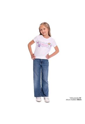 Camiseta Para Niña Proyect Color Blanca