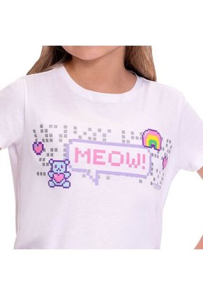 Camiseta Para Niña Proyect Color Blanca