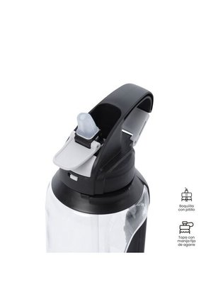 Botilito De Agua Zen 1500 Ml Color Negro