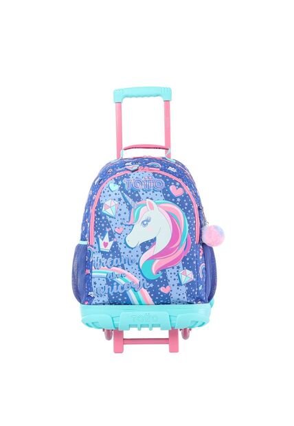 Morral Con Ruedas Para Niña Uniwildy L Azul