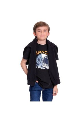 Camiseta Para Niño Proyecty Color Negra