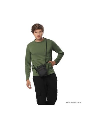 Bolso Para Hombre Riva Tipo Crossbody Pequeño Negro