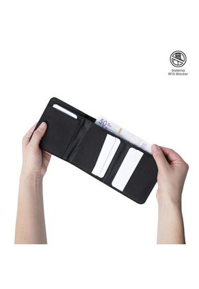 Billetera Para Hombre Wood Grande Con RFID Blocker Negra