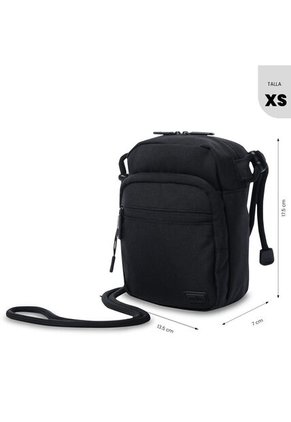Bolso Para Hombre Riva Tipo Crossbody Pequeño Negro