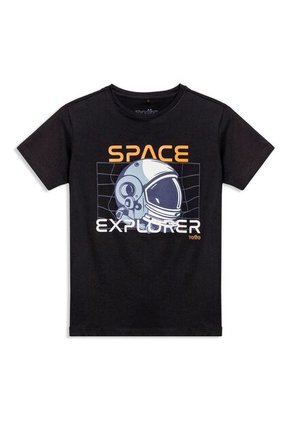 Camiseta Para Niño Proyecty Color Negra