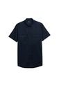Camisa Para Hombre Manga Corta Garnet Azul de Totto