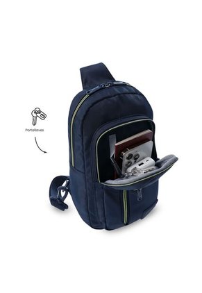 Bolso Manos Libres Pequeño Para Hombre Tracer Azul