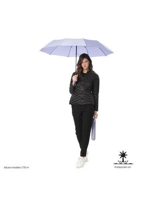 Sombrilla Grande Brella Con Filtro UV Morada