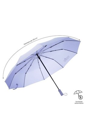 Sombrilla Grande Brella Con Filtro UV Morada