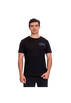 Camiseta Estampada Para Hombre Star Wars Dark Side Negra