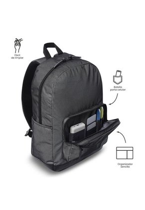 Morral Universitario Porta PC 14" Tocax Negro Mujer