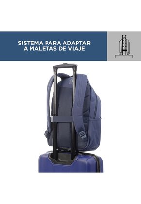 Morral Ejecutivo Porta PC 14" Wivetto Azul Hombre