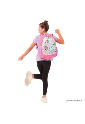 Morral Totto Para Niña Selfie Cat M Rosado