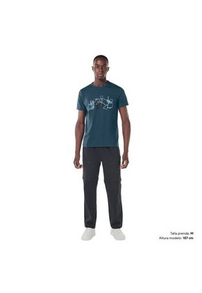 Camiseta Estampada Para Hombre Atena Azul