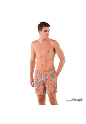Pantalón Estampada Lown Hombre Naranja